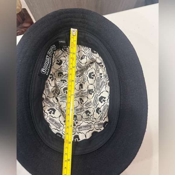 Goorin Brothers Fedora Hat Large Black Cap Wool Polyester Blend - Picture 7 of 7